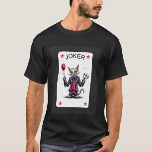 Camiseta Gato Bobo da Corte de Cartas de Baralho Preguiçoso