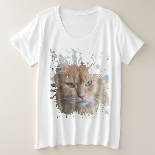 Camiseta Gato Bonito (Frente do Design)