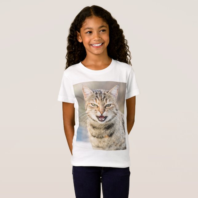 Camiseta Gato bonito (Frente Completa)