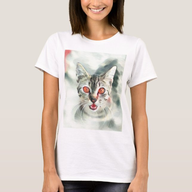 Camiseta Gato Bonito (Frente)