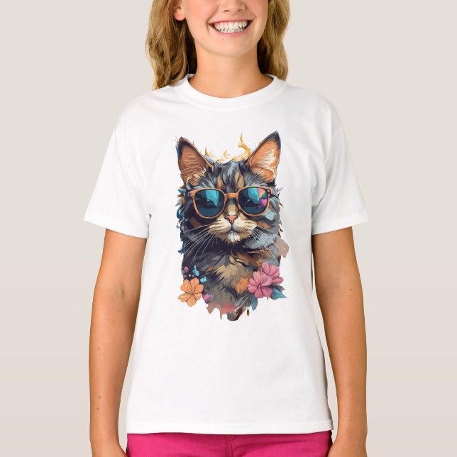 Camiseta Gato bonito (Frente)