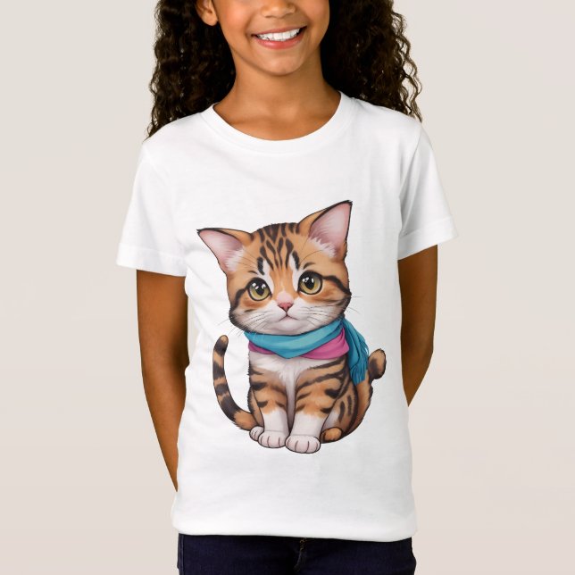 Camiseta Gato bonito (Frente)
