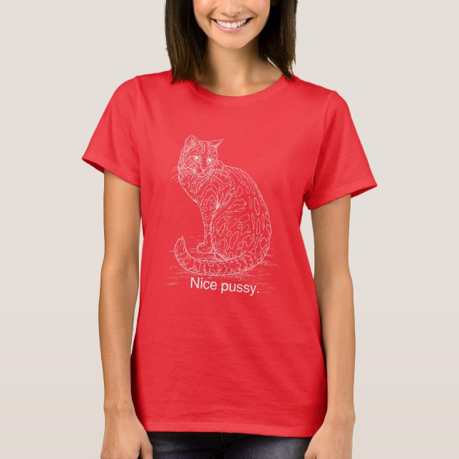 CAMISETA GATO BONITO (Frente)
