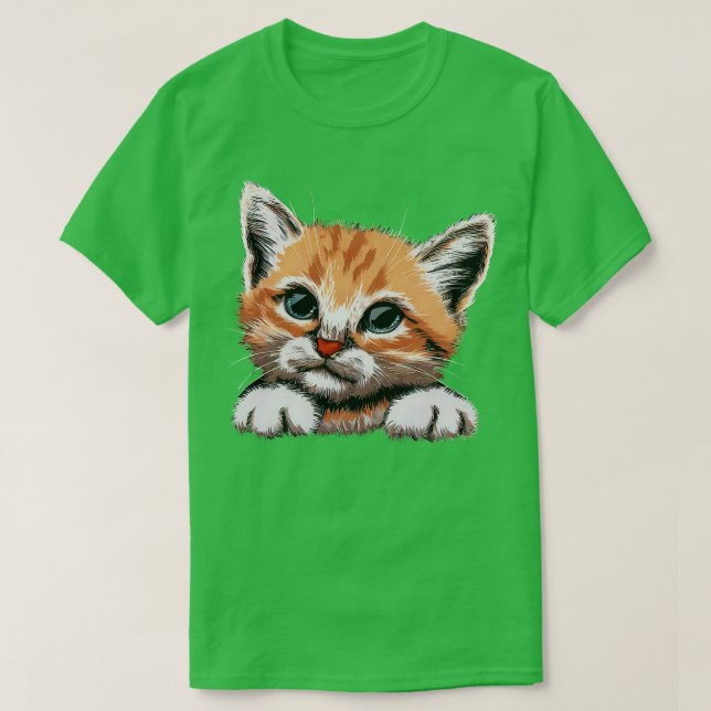 Camiseta Gato Bonito Adorável 3 (Frente do Design)