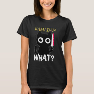 Camiseta Gato Bonito, Amante de Gato Confundiu Gatos Ramadã
