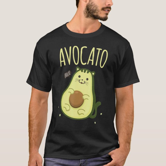 Camiseta Gato Bonito Avocato Avocado (Frente)