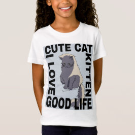 Camiseta Gato bonito, boa vida