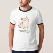 Gato bonito com olhos fechados e slogan