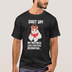 Camiseta Gato Bonito com Roupa de Rebelde Cale a Secura