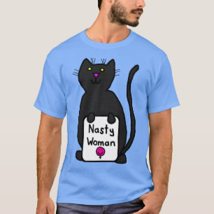 Camiseta Gato Bonito com Sinal Suporta Kamala