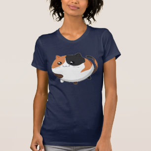 Camiseta Gato bonito do gatinho da chita de Kawaii