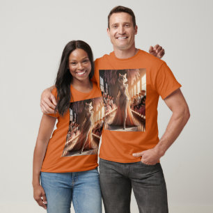 Camiseta Gato Bonito e Bonito de Pôdio Fantasy