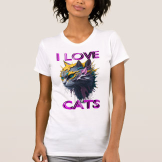 Camiseta Gato bonito e bonito s6