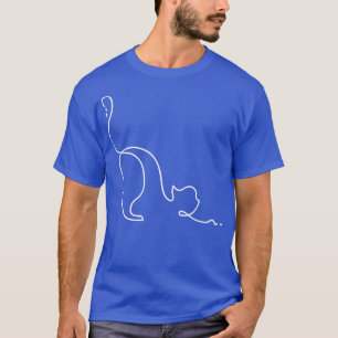 Camiseta Gato Bonito Espalha Linda Linha Gráfica Design