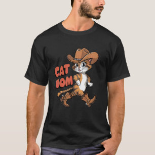 Camiseta Gato Bonito Mãe Que Bata Vaca Vaca Ocidental