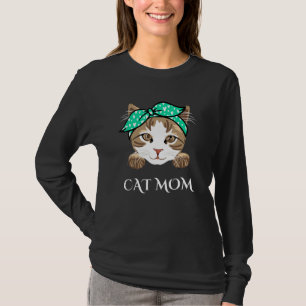 Camiseta Gato Bonito Mamãe Gatinho Gato Dia de as mães Engr