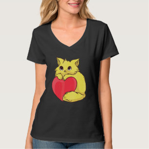 Camiseta Gato Bonito Para Gatinho Colorido De Gatinhos Com