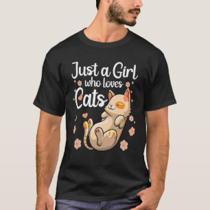 Camiseta Gato Bonito Para Meninas Meninas Meninas Gatinho G