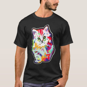 Camiseta Gato Bonito Para Raparigas Meninas Crianças Gatinh
