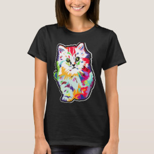 Camiseta Gato Bonito Para Raparigas Meninas Crianças Gatinh