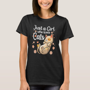 Camiseta Gato Bonito Para Raparigas Meninas Crianças Gatinh