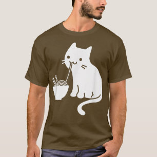 Camiseta Gato Bonito Ramen Lover, Comida japonesa Ramen