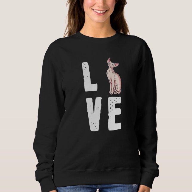Camiseta Gato Bonito Sem Cabelo Ama Meu Esphynx (Frente)