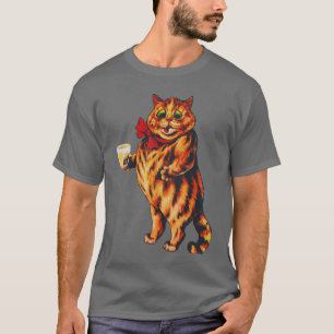 Camiseta Gato-Boozer Do Frio-Coquetel, Funny Vintage Strike