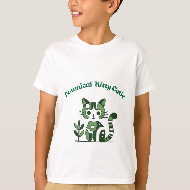 Camiseta Gato botânico (Frente)