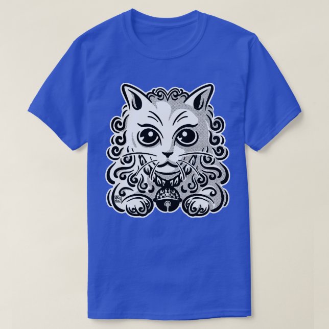 Camiseta Gato Branco Definido (Frente do Design)