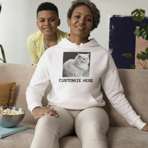 Camiseta Gato Branco Fofinho e Felpudo em Foto de Animal de