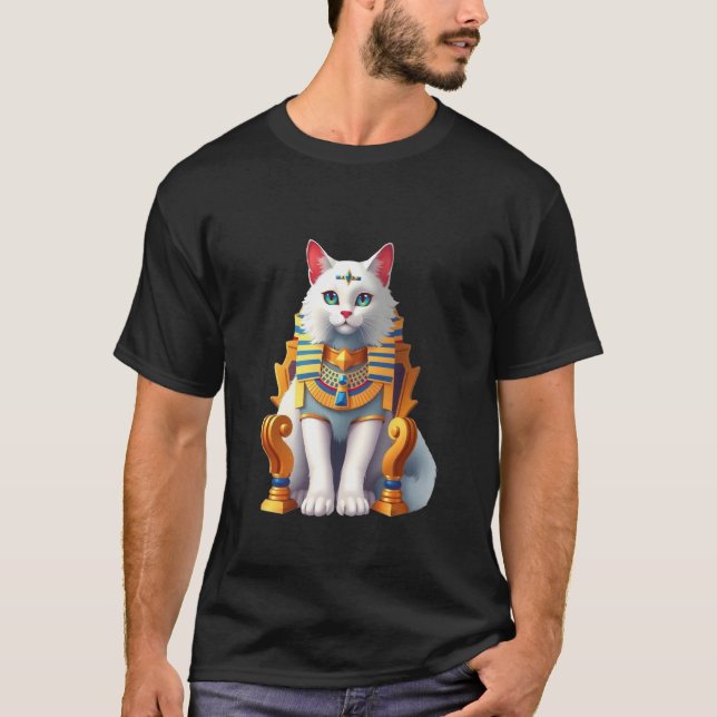 Camiseta Gato Branco Fofo (Frente)