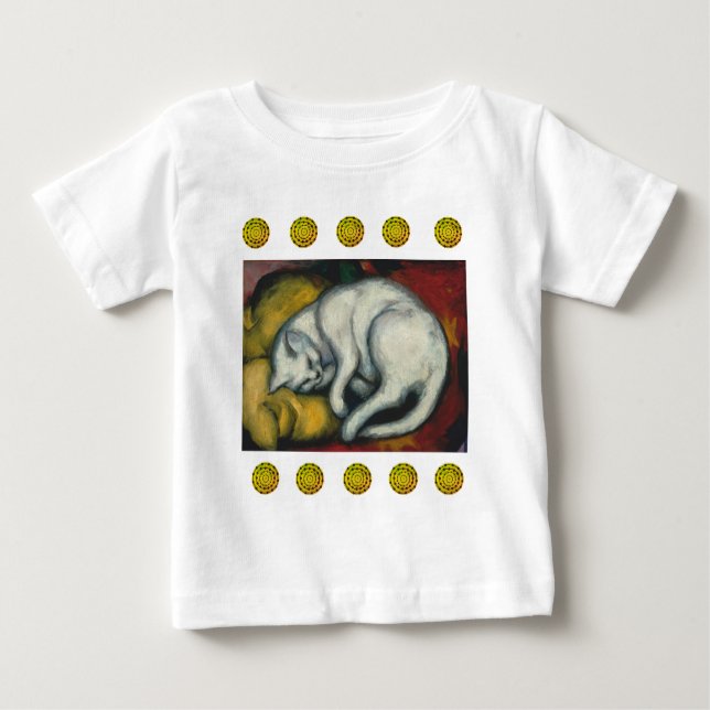 Camiseta Gato Branco, Franz Marc (Frente)