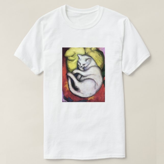 Camiseta Gato branco, Franz Marc (Frente do Design)