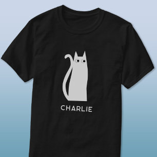 Camiseta Gato Branco Personalizado