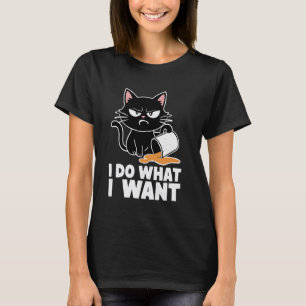 Camiseta Gato Bravo Engraçado Humor Amante de Animais Atitu