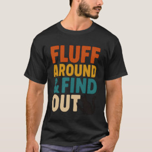Camiseta Gato Bravo Fofura Em Volta e Descobrir Retro Engra