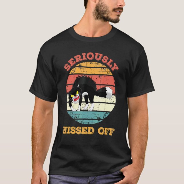 Camiseta Gato Bravo Seriamente Bravo Clássico (Frente)