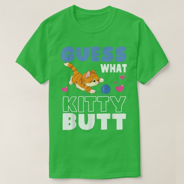 Camiseta Gato Brincando Com Bobbin Adivinha Que Coração Que (Frente do Design)