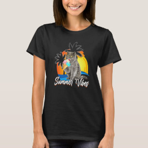 Camiseta Gato britânico de pelo curto fofo come cone de sor