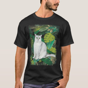 Camiseta Gato Britânico de Pelo Curto Tropical Havaí V