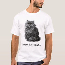 Camiseta Gato British Longhair Crie Seu Próprio Texto Perso