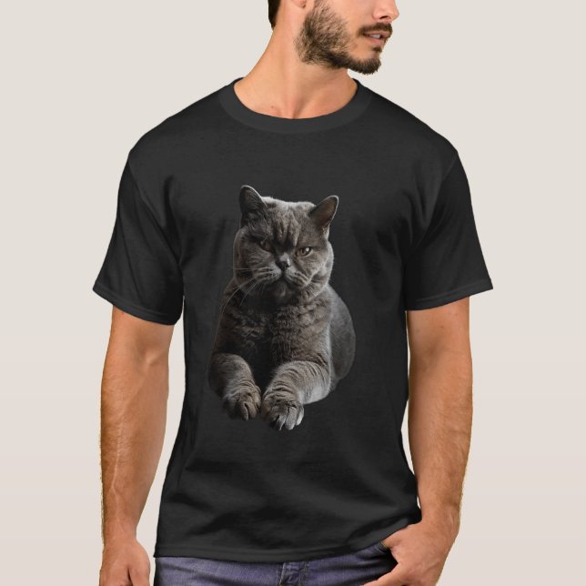 Camiseta Gato British Shorthair (Frente)