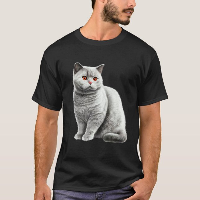 Camiseta Gato British Shorthair (Frente)