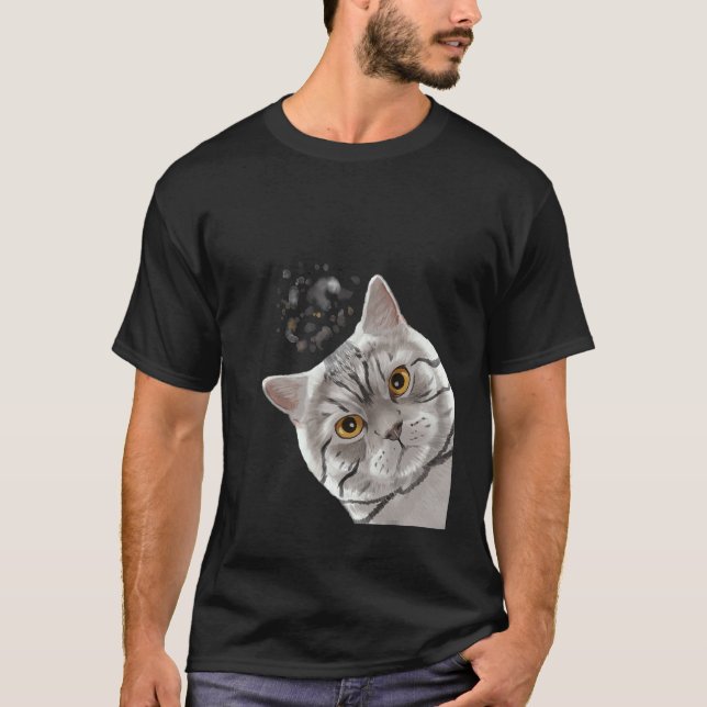 Camiseta Gato British Shorthair (Frente)
