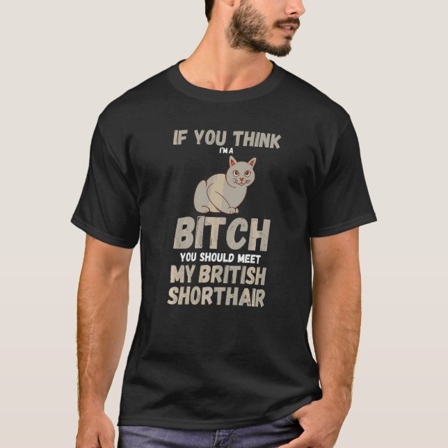 Camiseta Gato British Shorthair (Frente)