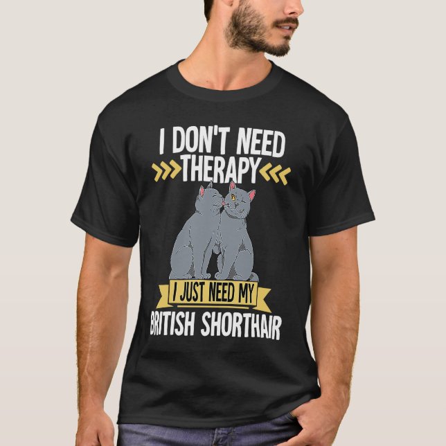 Camiseta Gato British Shorthair 33 (Frente)