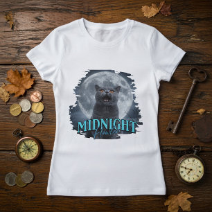 Camiseta Gato British Shorthair Uivando Para a Lua