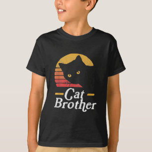 Camiseta Gato Brother Vintage Style Retro Gift Para Gato De