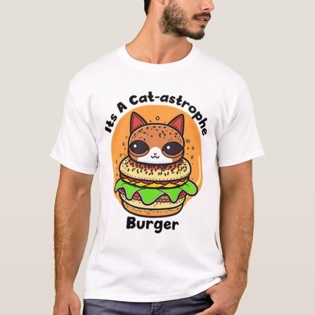Camiseta Gato Burger 1 (Frente)